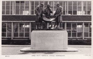 James Watt Chemist Train Inventory Memorial Statue Birmingham Real Photo Post...