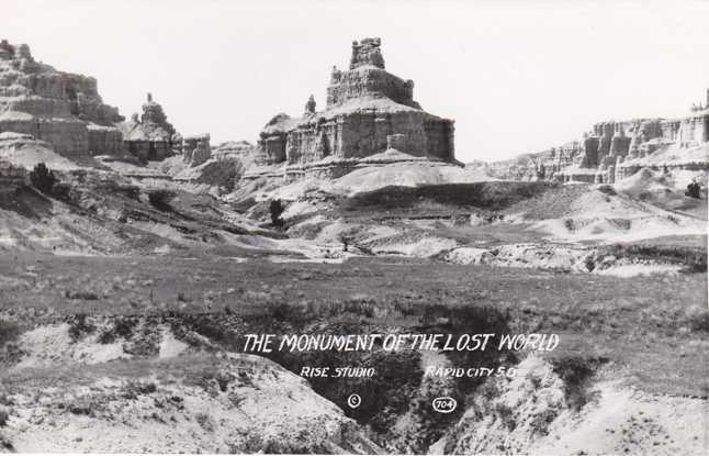 RPPC Monument of the Lost World - South Dakota