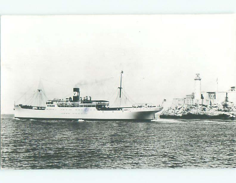 rppc 1948 VACCARO LINE STEAMER - CRUISE SHIP BOAT TO CUBA AC8106