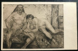 Mint Danzig Germany Picture Postcard Lovis Corinth Art die gefesselten