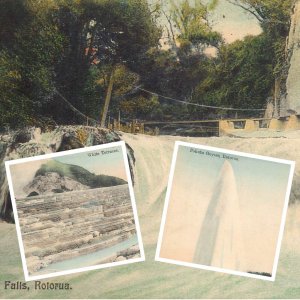 New Zealand Rotorua lot of 3 vintage scenic postcards
