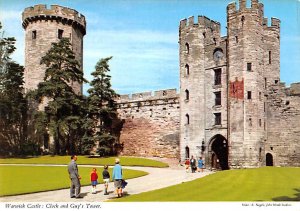 Warwick Castle, Clock and Guys Tower United Kingdom, Great Britain, England U...