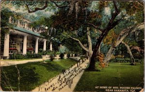 Mrs. Potter Palmer Home near Sarasota Florida Vintage Postcard
