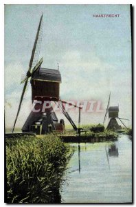 Old Postcard Haastrecht Windmill