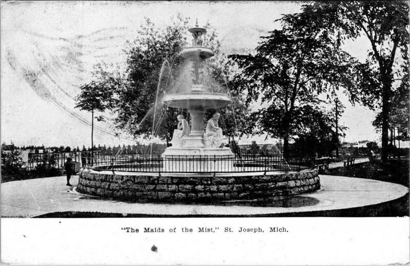 Saint Joseph Michigan Fountain Maids Of The Mist 1909- A26 