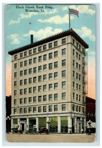 C.1910 Black Hawk Bank Building Waterloo Iowa Postcard P94 