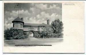 Lodge Entrance Albemarle Park Manor Asheville North Carolina 1907c postcard