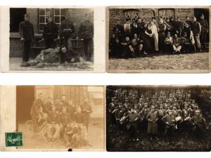 MILITARY, 250 Vintage Postcards Mostly pre-1940 (L6200)