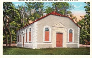 Charleston South Carolina Historic St. James Church Goose Creek Vintage Postcard