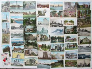 Lot of 516 ANTIQUE & VINTAGE POSTCARDS RPPC TOWNS VIEWS RPPC COMIC NO CHROMES  