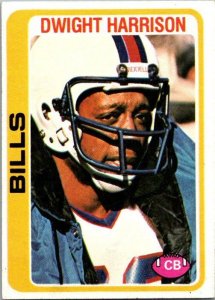 1978 Topps Football Card Dwight Harrison Buffal Bills sk7061