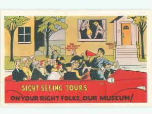 Linen Risque SIGHTSEEING BUS GOES PAST GIRLS UNDRESSING AB6476