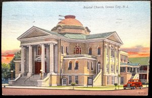 Vintage Postcard 1957 Baptist Church, Ocean City, New Jersey