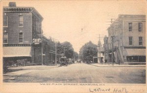 Hamburg New York West Main Street Vintage Postcard AA56464