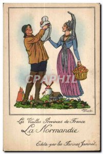 Old Postcard The Old Provinces of France Normandy Folklore Costume