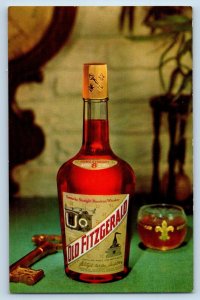 Old Fitzgerald Postcard Kentucky Straight Bourbon Whiskey Unposted Vintage