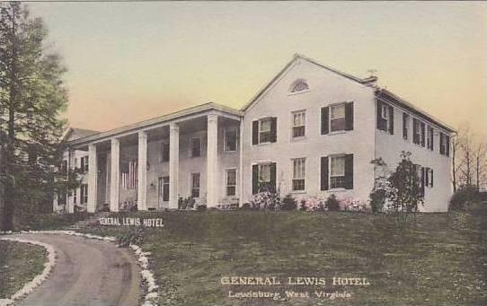 West Virginia Lewisburg General Lewis Hotel Albertype