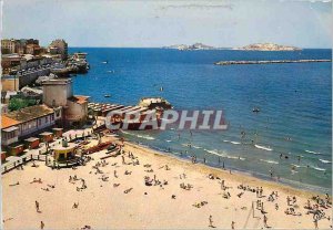 Modern Postcard Marseille The Catalans beach