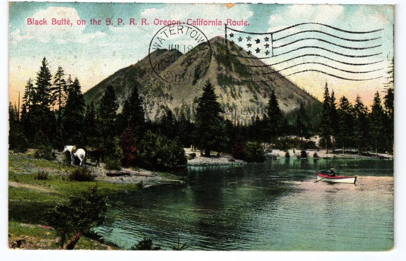 13730 Black Butte, Shasta Route, Southern Pacific Railroad 1910