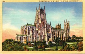 New York City The Cathedral Of John The Devine Curteich