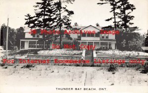 Canada, Ontario, Thunder Bay Beach, RPPC, Beach Scene, Photo