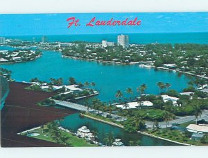 Pre-1980 AERIAL VIEW Fort Lauderdale Florida FL AC9681