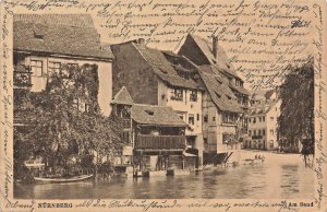 NURNBERG GERMANY~WASSERPARTIE AM SAND~1925  J VELTEN PHOTO POSTCARD