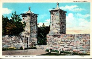 Florida St Augustine Old City Gates Curteich
