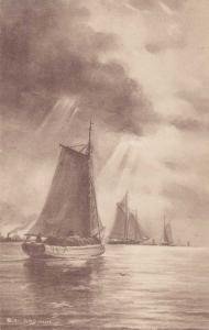 Sailing Vessels in Harbor - a/s H. A. Duessel - DB