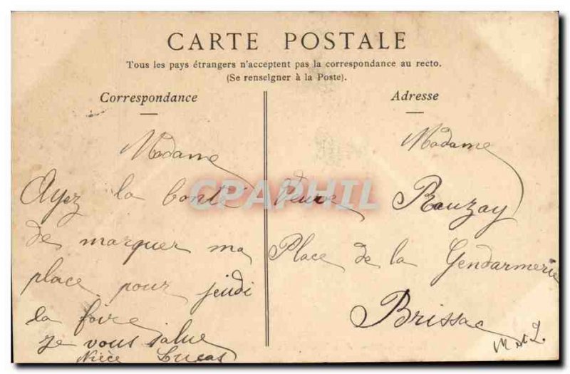 angers Postcard Old Bridge Lower chain and the castle