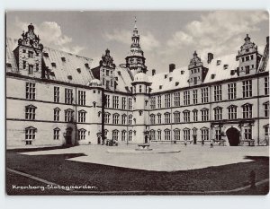 Postcard The courtyard, Slotsgaarden, Kronborg, Helsingør, Denmark