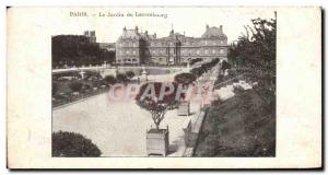 Old Postcard Paris Luxembourg Garden