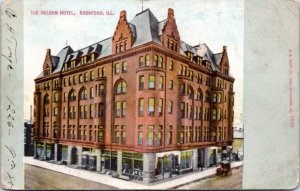 Postcard IL Rockford - Nelson Hotel