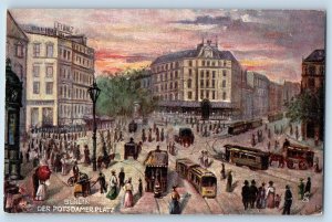 Berlin Germany Postcard Potsdamer Platz c1905 Oilette Tuck Art Antique