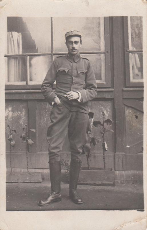 RPPC EASTERN EUROPE MILITARY MAN 1912 UNIFORM SOLDIER