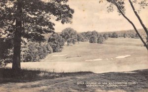 Washington Connecticut Club Golf Course Scenic View Antique Postcard KK1039