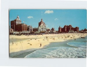 Postcard The famous Beach and central skyline, Atlantic City, New Jersey