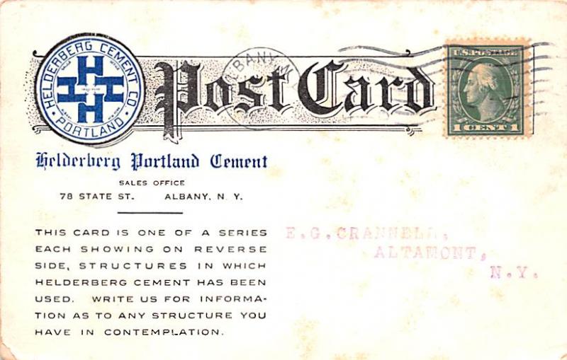 Helderberg Portland Cement Advertising Postal Used Unknown 