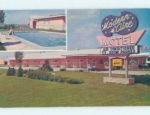 Pre-1980 MOTEL SCENE Fremont - Near Omaha Nebraska NE AD9127