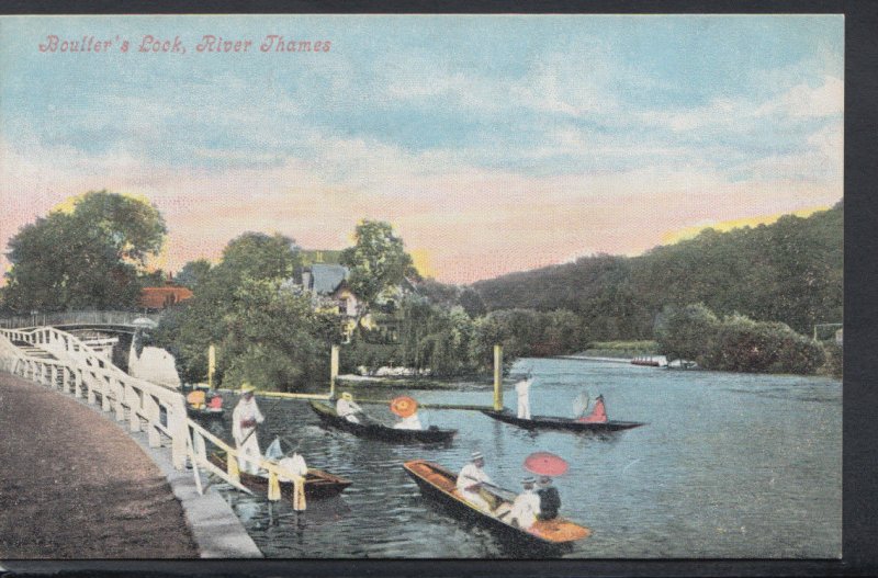 Berkshire Postcard - Boulter's Lock, River Thames RS11652