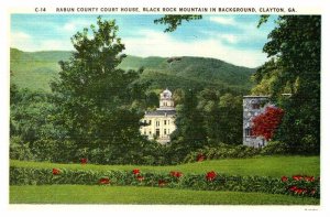 Postcard COURT HOUSE SCENE Clayton Georgia GA AP5095