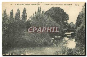 Old Postcard The Seine and Marne Artistic morin around Esbly