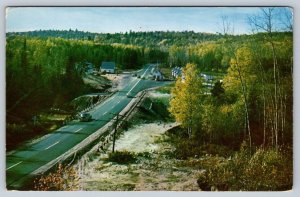 De La Verendrye Park Entrance, Gatineau Valley, Quebec, Vintage Chrome Postcard