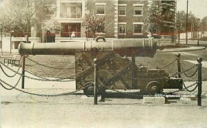 Kansas City Missouri Paseo Military Cannon RPPC Photo Postcard North 20-13832