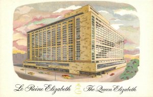 MONTREAL, Canada   LE REINE ELIZABETH  Queen Elizabeth Hotel~Hilton   Postcard