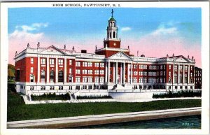 Postcard SCHOOL SCENE Pawtucket Rhode Island RI AO4557