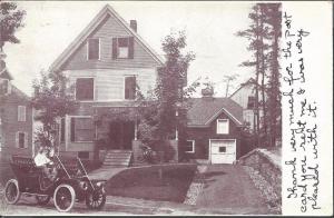 House w/Car in Front Postal Card, Deltiology