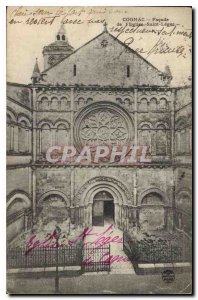 Postcard Old Cognac (Charente) Facade of the Church of Saint Leger