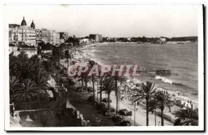 Postcard Old Cannes Promenade de la Croisette and the Great hotels