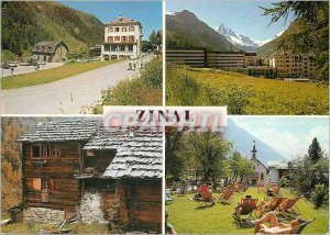 Postcard Modern Zinal Valais Switzerland Other neighborhoods with Club Medite...